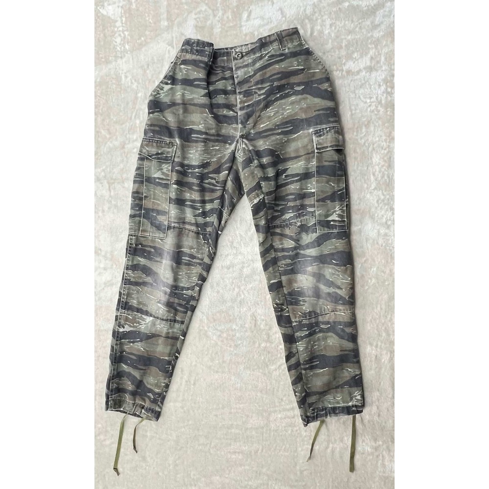 Tiger Stripe Camo Cargo Pants Medium Regular Military Style Tactical Trousers